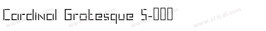 Cardinal Grotesque S字体转换